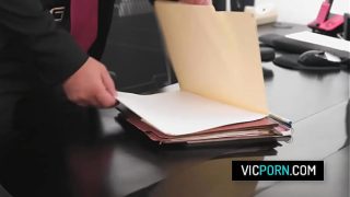 Busty secretary Jessy Jones gets analed by perv boss